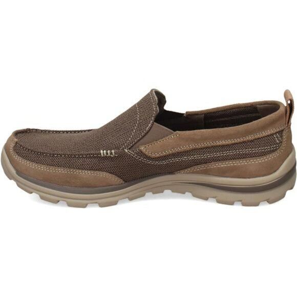 Mens Slip On Memory Foam Loafers Comfortable Casual Walking Shoes Relaxed Fit - Picture 3 of 8